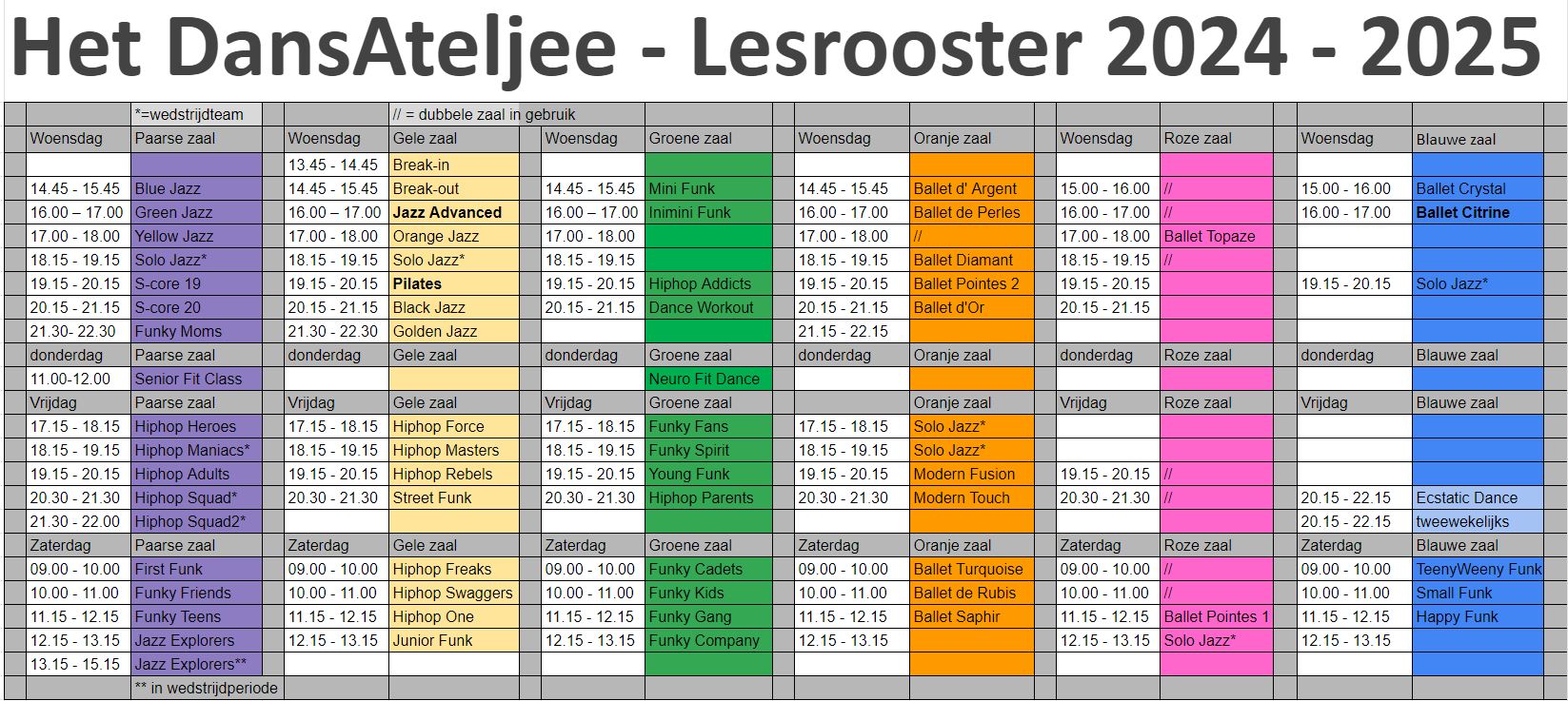 lesrooster2425